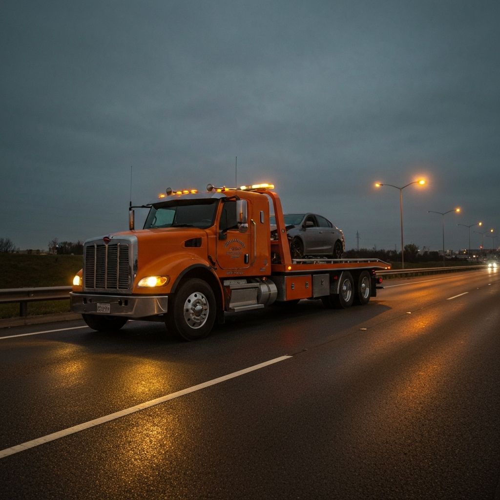 Guincho profissional em servico